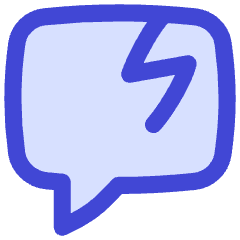 Chat Bubble Crack Square Icon from Flex Duo Set