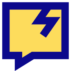 Chat Bubble Crack Square Icon from Sharp Pop Set