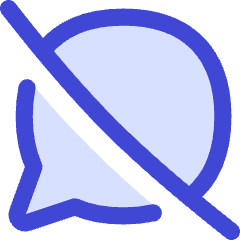Chat Bubble Disable Oval Icon from Flex Duo Set