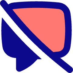 Chat Bubble Disable Square Icon from Flex Pop Set