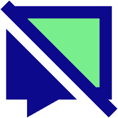 Chat Bubble Disable Square Icon from Sharp Pop Set