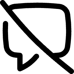 Chat Bubble Disable Square Icon from Flex Line Set