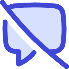 Chat Bubble Disable Square Icon from Flex Duo Set