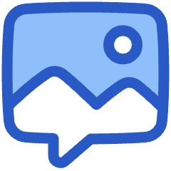 Chat Bubble Mms Media Photo Icon from Plump Duo Set