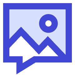 Chat Bubble Mms Media Photo Icon from Sharp Duo Set