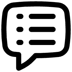 Chat Bubble Notes Icon from Flex Line Set