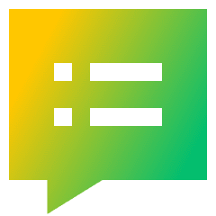 Chat Bubble Notes Icon from Sharp Gradient Set