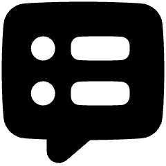 Chat Bubble Notes Icon from Plump Solid Set