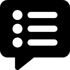 Chat Bubble Notes Icon from Core Solid Set