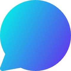 Chat Bubble Oval Icon from Core Gradient Set