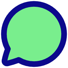 Chat Bubble Oval Icon from Plump Pop Set