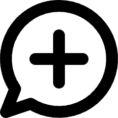 Chat Bubble Oval Add Icon from Micro Line Set