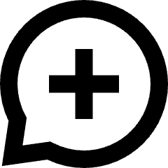 Chat Bubble Oval Add Icon from Sharp Remix Set
