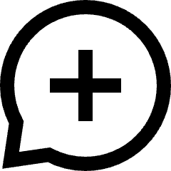 Chat Bubble Oval Add Icon from Sharp Line Set