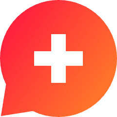 Chat Bubble Oval Add Icon from Sharp Gradient Set
