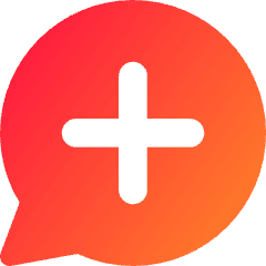 Chat Bubble Oval Add Icon from Core Gradient Set