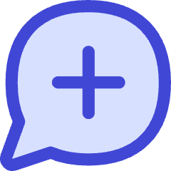 Chat Bubble Oval Add Icon from Flex Duo Set