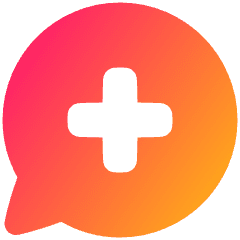 Chat Bubble Oval Add Icon from Plump Gradient Set