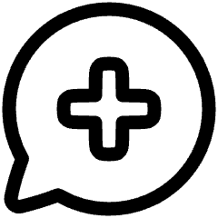 Chat Bubble Oval Add Icon from Plump Line Set