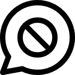 Chat Bubble Oval Block Icon from Core Line Set