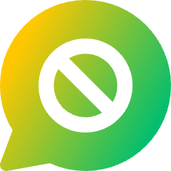 Chat Bubble Oval Block Icon from Core Gradient Set