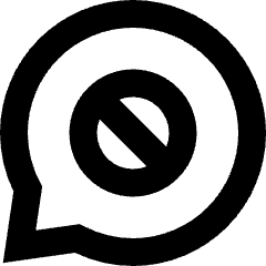 Chat Bubble Oval Block Icon from Sharp Remix Set