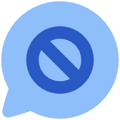 Chat Bubble Oval Block Icon from Plump Flat Set