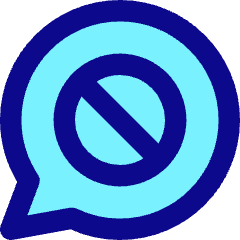 Chat Bubble Oval Block Icon from Core Pop Set