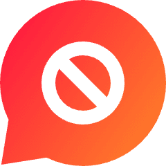 Chat Bubble Oval Block Icon from Sharp Gradient Set