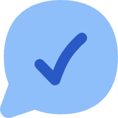 Chat Bubble Oval Check Icon from Flex Flat Set
