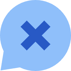 Chat Bubble Oval Delete Icon from Sharp Flat Set