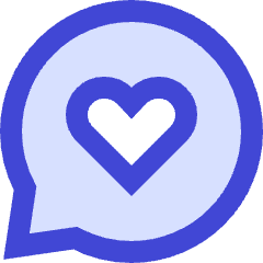 Chat Bubble Oval Favorite Heart Icon from Sharp Duo Set