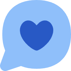 Chat Bubble Oval Favorite Heart Icon from Flex Flat Set