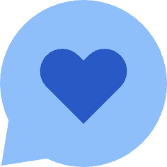 Chat Bubble Oval Favorite Heart Icon from Sharp Flat Set