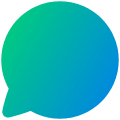Chat Bubble Oval Icon from Plump Gradient Set