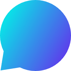 Chat Bubble Oval Icon from Sharp Gradient Set