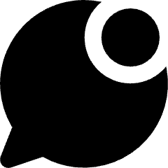 Chat Bubble Oval Notification Icon from Micro Solid Set