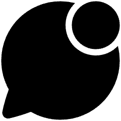 Chat Bubble Oval Notification Icon from Plump Solid Set