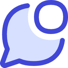 Chat Bubble Oval Notification Icon from Flex Duo Set