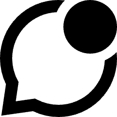 Chat Bubble Oval Notification Icon from Sharp Remix Set