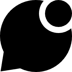 Chat Bubble Oval Notification Icon from Sharp Solid Set