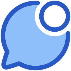 Chat Bubble Oval Notification Icon from Plump Duo Set
