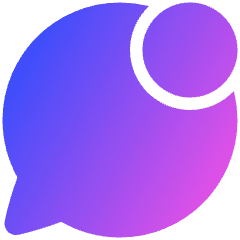 Chat Bubble Oval Notification Icon from Plump Gradient Set