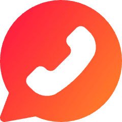 Chat Bubble Oval Phone Icon from Core Gradient Set