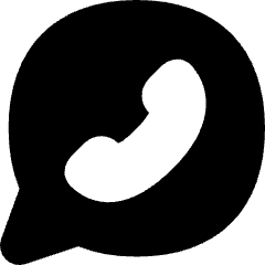Chat Bubble Oval Phone Icon from Flex Solid Set