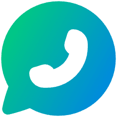 Chat Bubble Oval Phone Icon from Plump Gradient Set