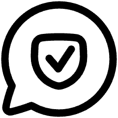 Chat Bubble Oval Protect Icon from Plump Line Set