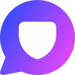 Chat Bubble Oval Protect Icon from Core Gradient Set