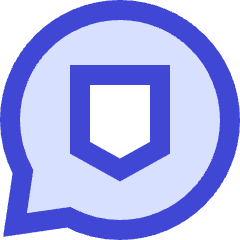 Chat Bubble Oval Protect Icon from Sharp Duo Set