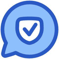 Chat Bubble Oval Protect Icon from Plump Duo Set